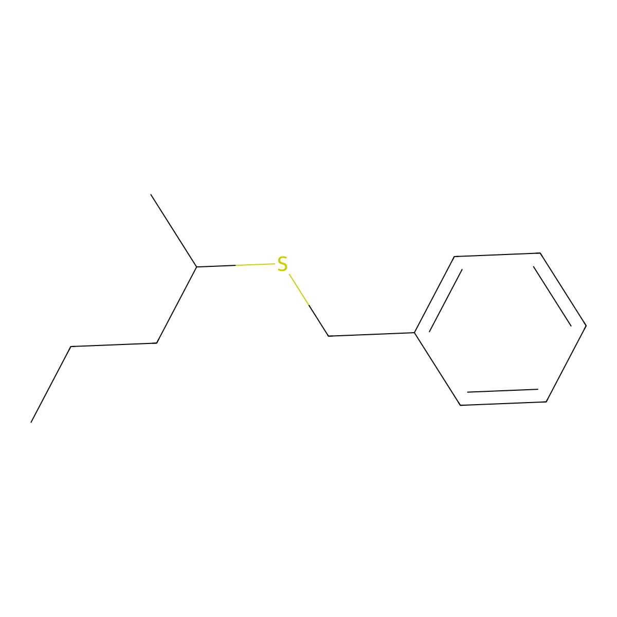 2-Pentyl benzyl sulfide molecular structure, CAS 1447671-76-2