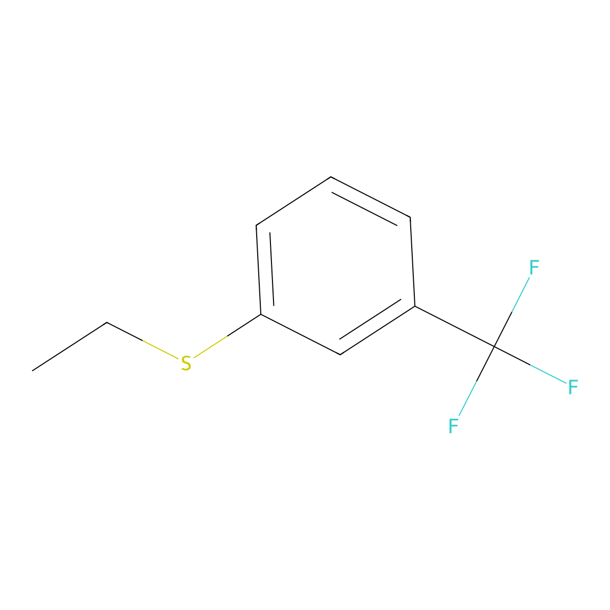 1-(Ethylsulfanyl)-3-(trifluoromethyl)benzene molecular structure, CAS 1447671-84-2