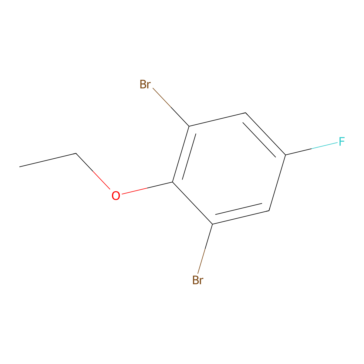 1,3-Dibromo-2-ethoxy-5-fluorobenzene molecular structure, CAS 1447671-86-4