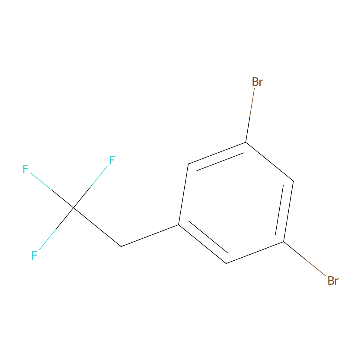 1,3-Dibromo-5-(2,2,2-trifluoroethyl)benzene molecular structure, CAS 1447671-88-6