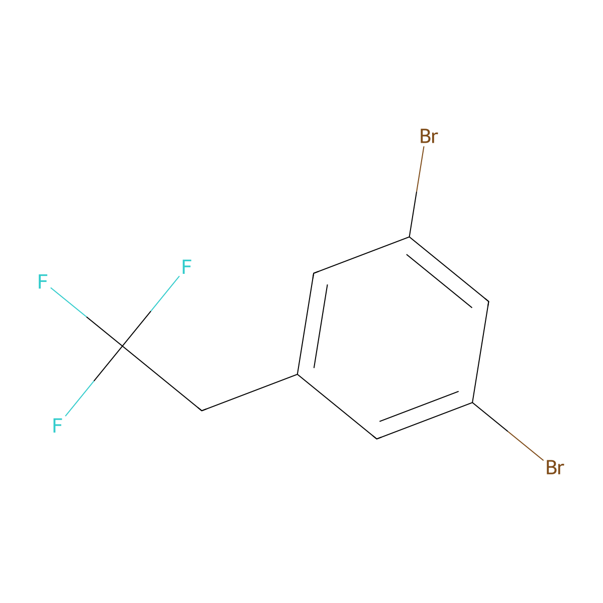 1,3-Dibromo-5-(2,2,2-trifluoroethyl)benzene molecular structure, CAS 1447671-88-6