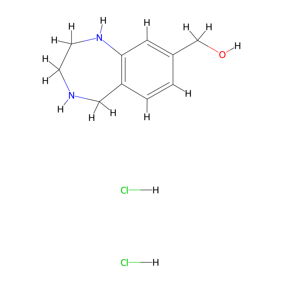 (2,3,4,5-Tetrahydro-1H-benzo[e][1,4]diazepin-8-yl)methanol dihydrochloride molecular structure, CAS 1447671-94-4