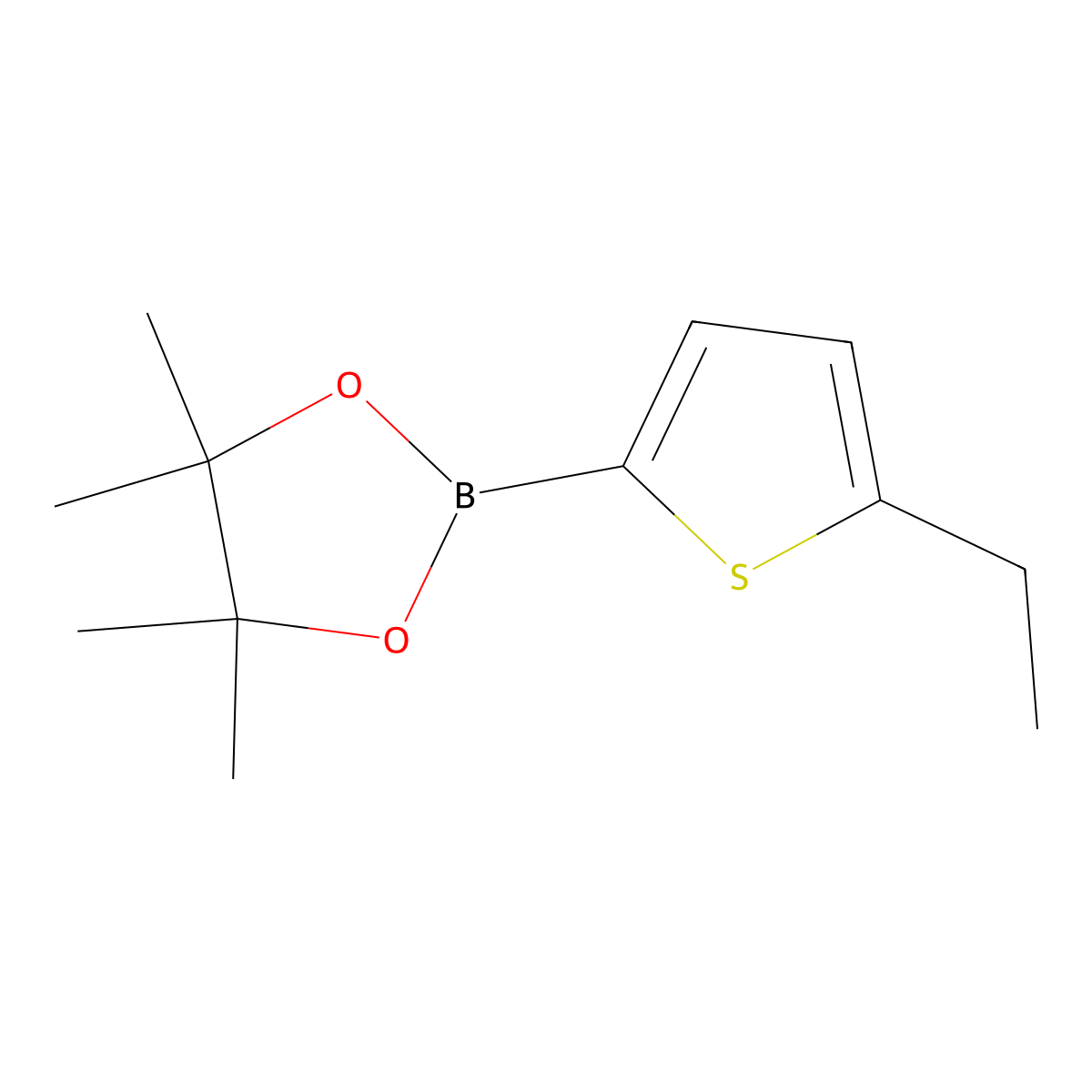 5-Ethylthiophene-2-boronic acid pinacol ester molecular structure, CAS 1447710-10-2