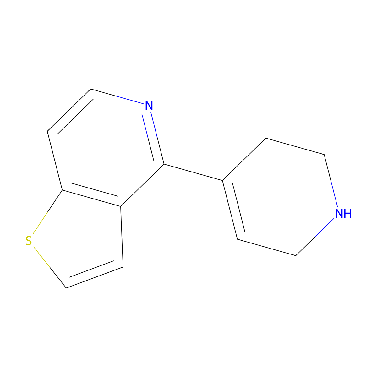 4-(1,2,3,6-Tetrahydropyridin-4-yl)thieno[3,2-c]pyridine molecular structure, CAS 144773-48-8