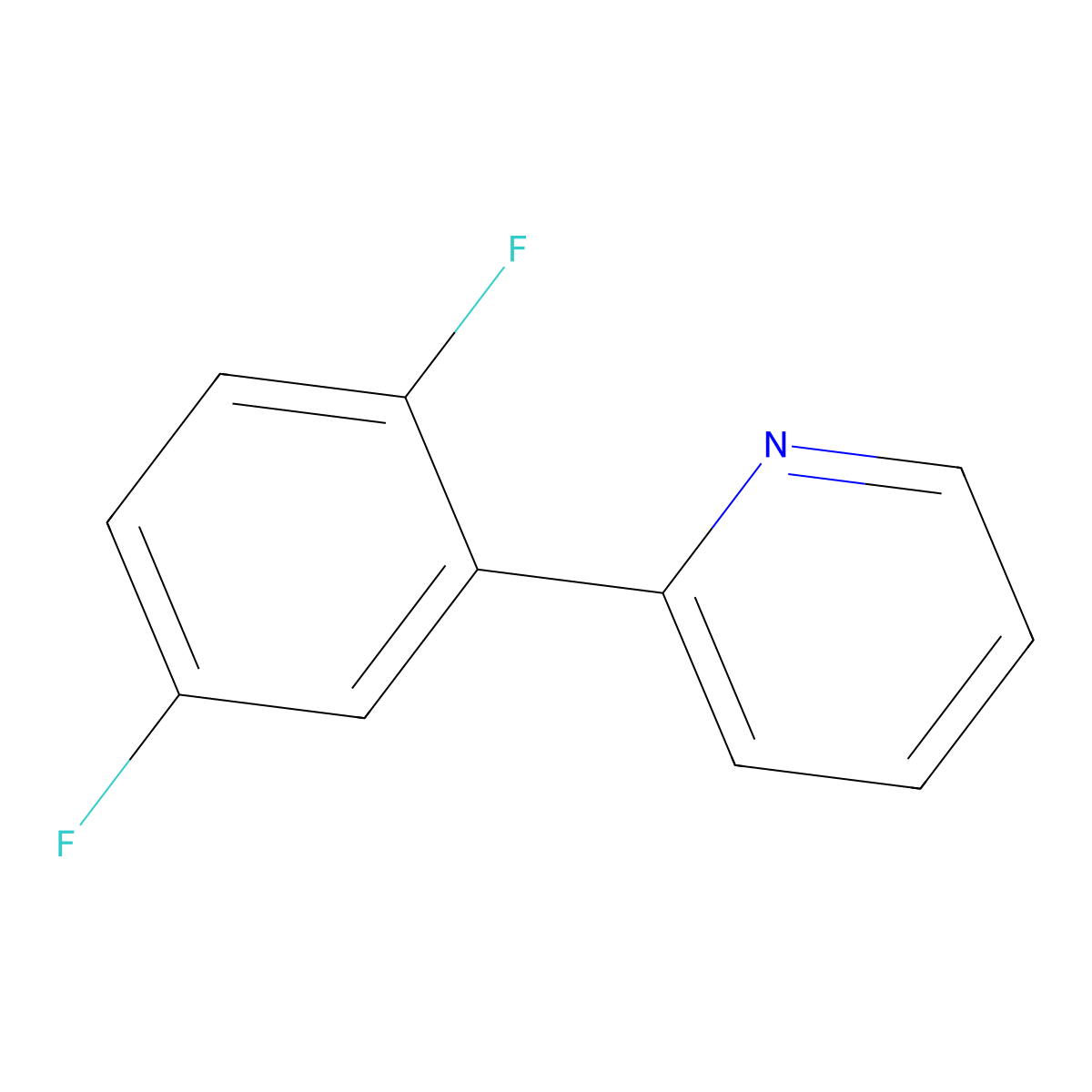 2-(2,5-Difluorophenyl)pyridine molecular structure, CAS 1447730-07-5