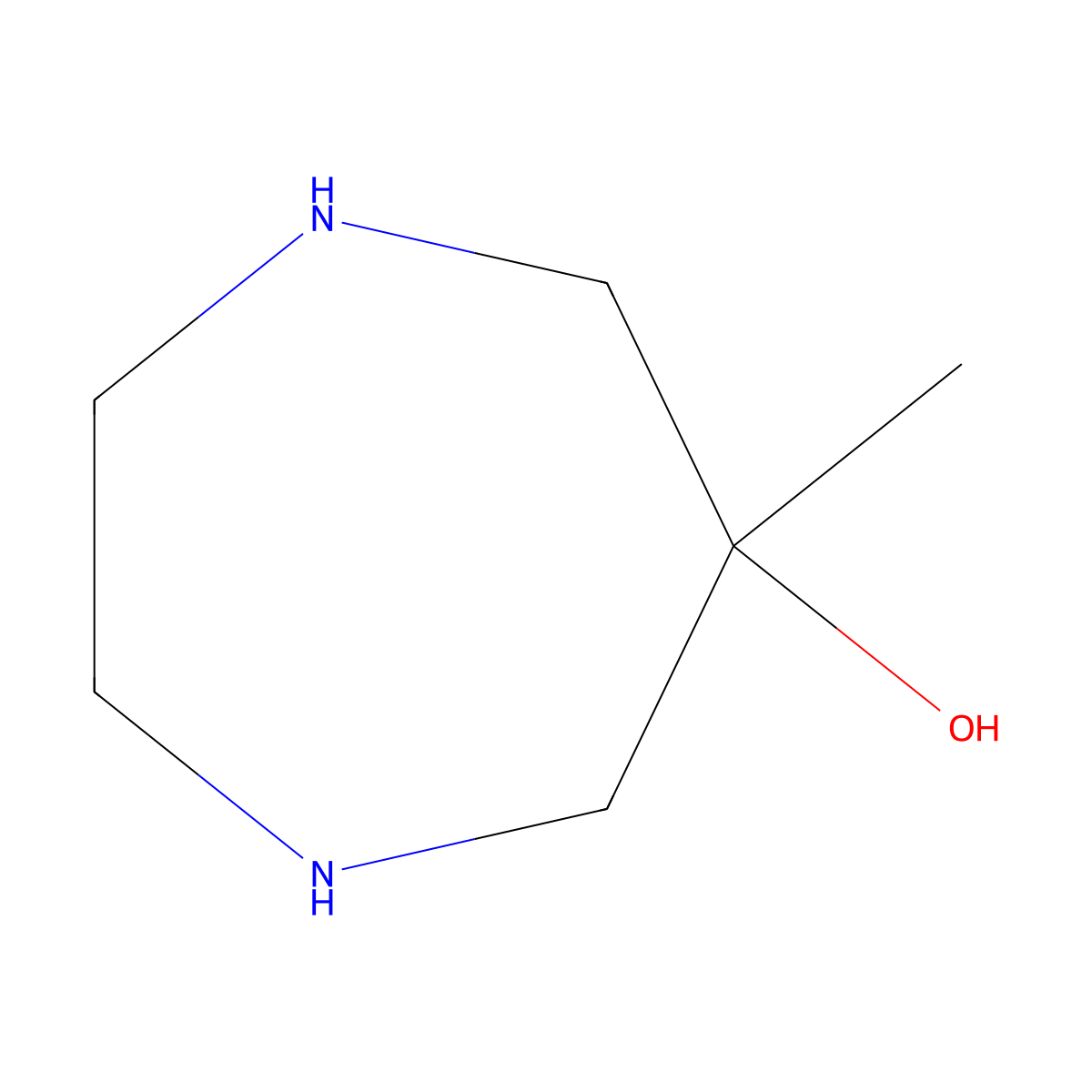 6-Methyl-1,4-diazepan-6-ol molecular structure, CAS 1447732-20-8
