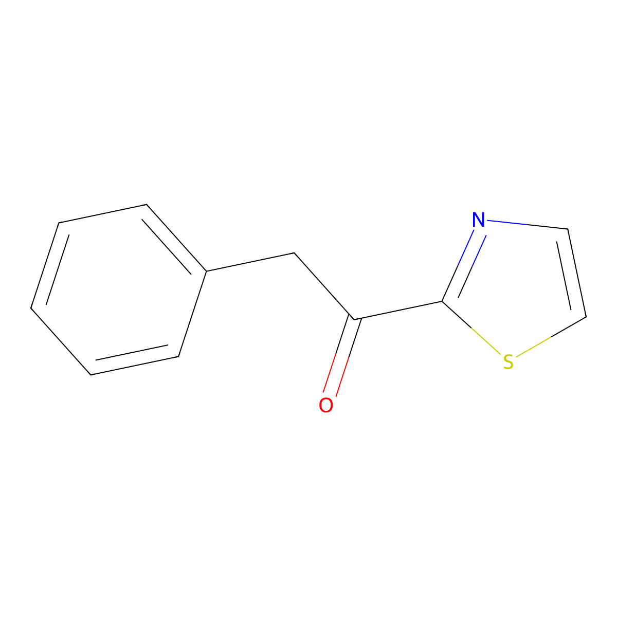 2-Phenyl-1-(thiazol-2-yl)ethanone molecular structure, CAS 144774-99-2
