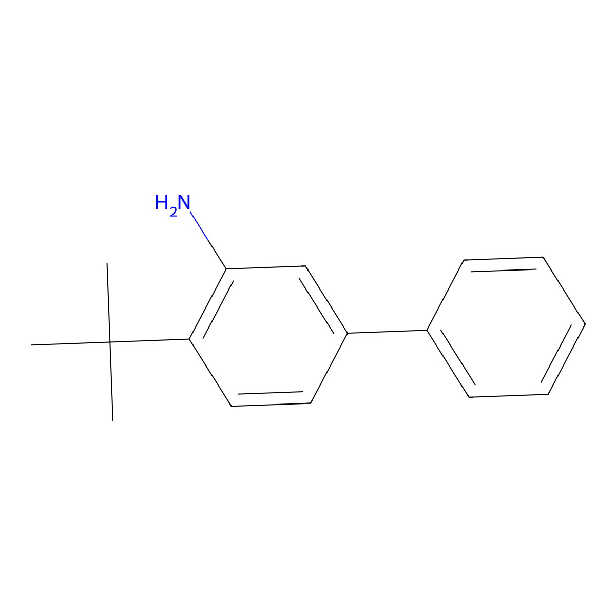 2-Tert-butyl-5-phenylaniline molecular structure, CAS 1447769-43-8