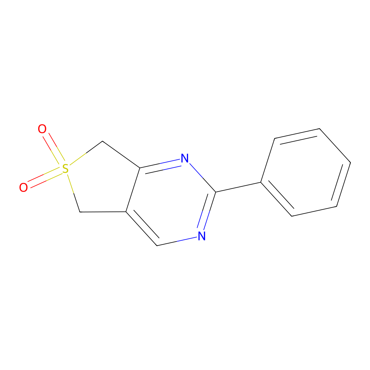 2-Phenyl-5,7-dihydrothieno[3,4-d]pyrimidine 6,6-dioxide molecular structure, CAS 1447827-81-7