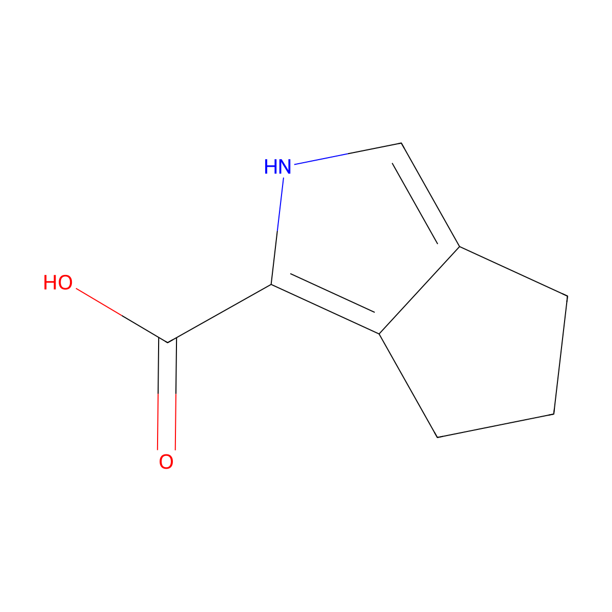 2,4,5,6-Tetrahydrocyclopenta[c]pyrrole-1-carboxylic acid molecular structure, CAS 144791-44-6