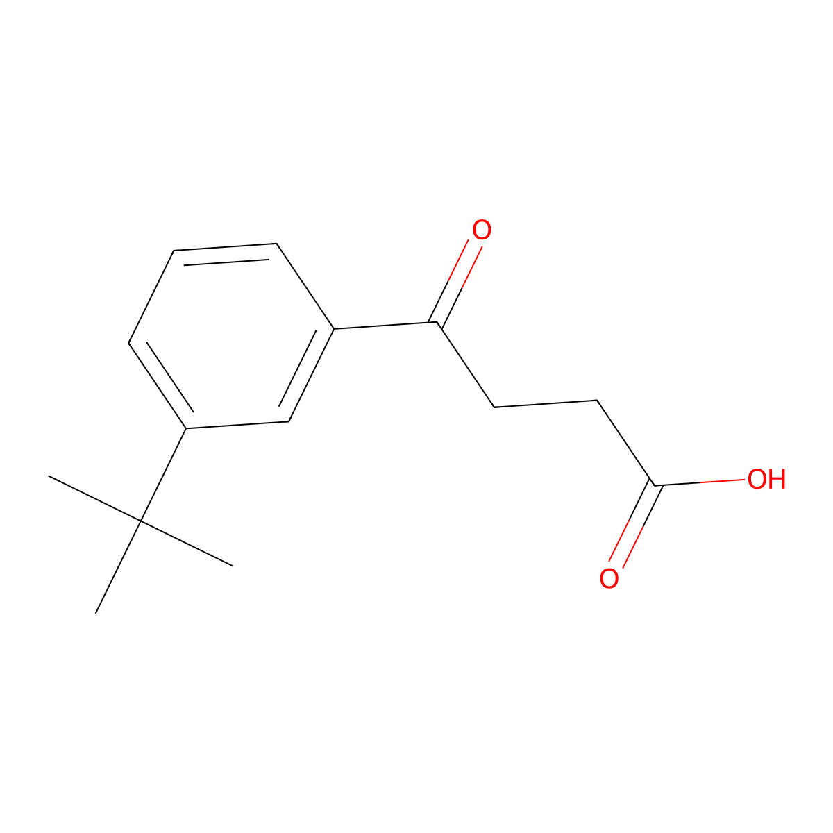 4-(3-Tert-butylphenyl)-4-oxobutanoic acid molecular structure, CAS 1447939-76-5