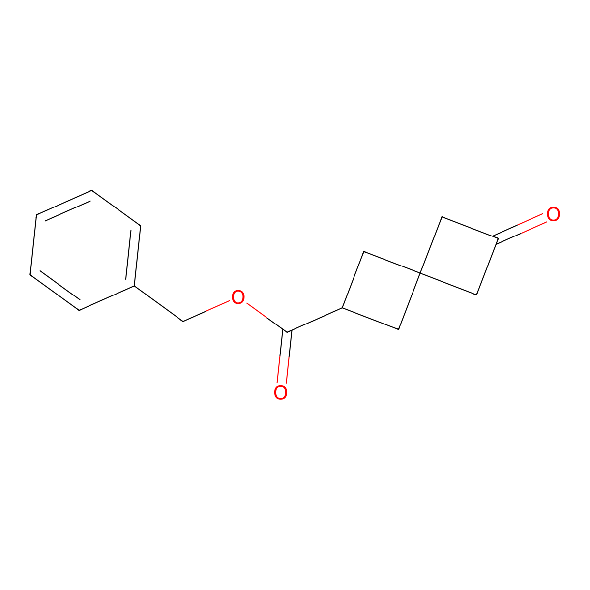 Benzyl 6-oxospiro[3.3]heptane-2-carboxylate molecular structure, CAS 1447942-35-9
