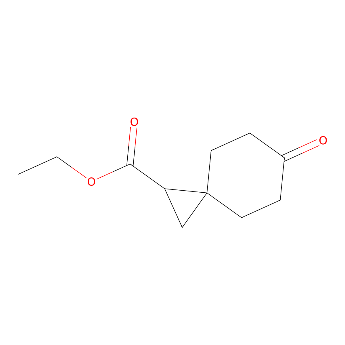 Ethyl 6-oxospiro[2.5]octane-1-carboxylate molecular structure, CAS 1447942-87-1