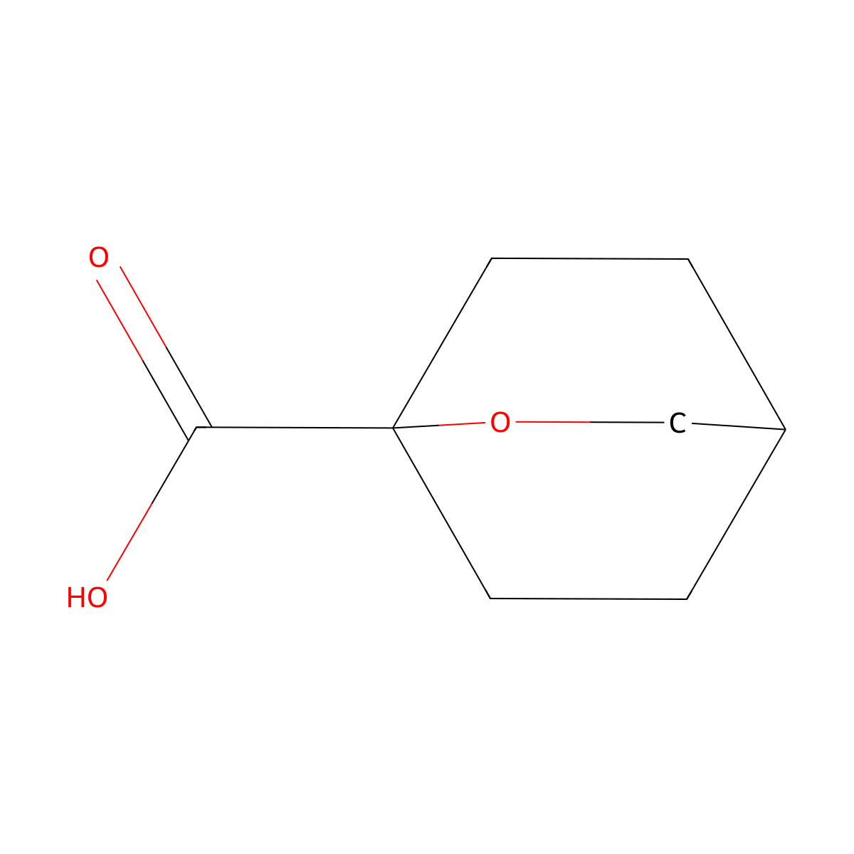 2-Oxabicyclo(2.2.2)octane-1-carboxylic acid molecular structure, CAS 1447943-57-8