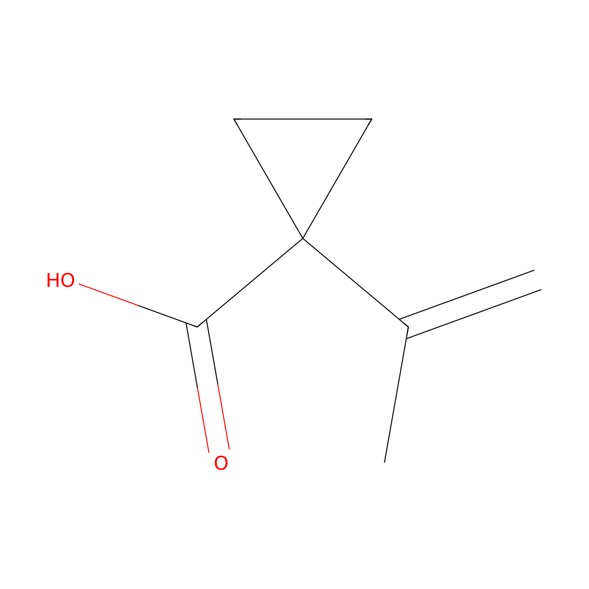 1-(Prop-1-en-2-yl)cyclopropane-1-carboxylic acid molecular structure, CAS 1447944-30-0