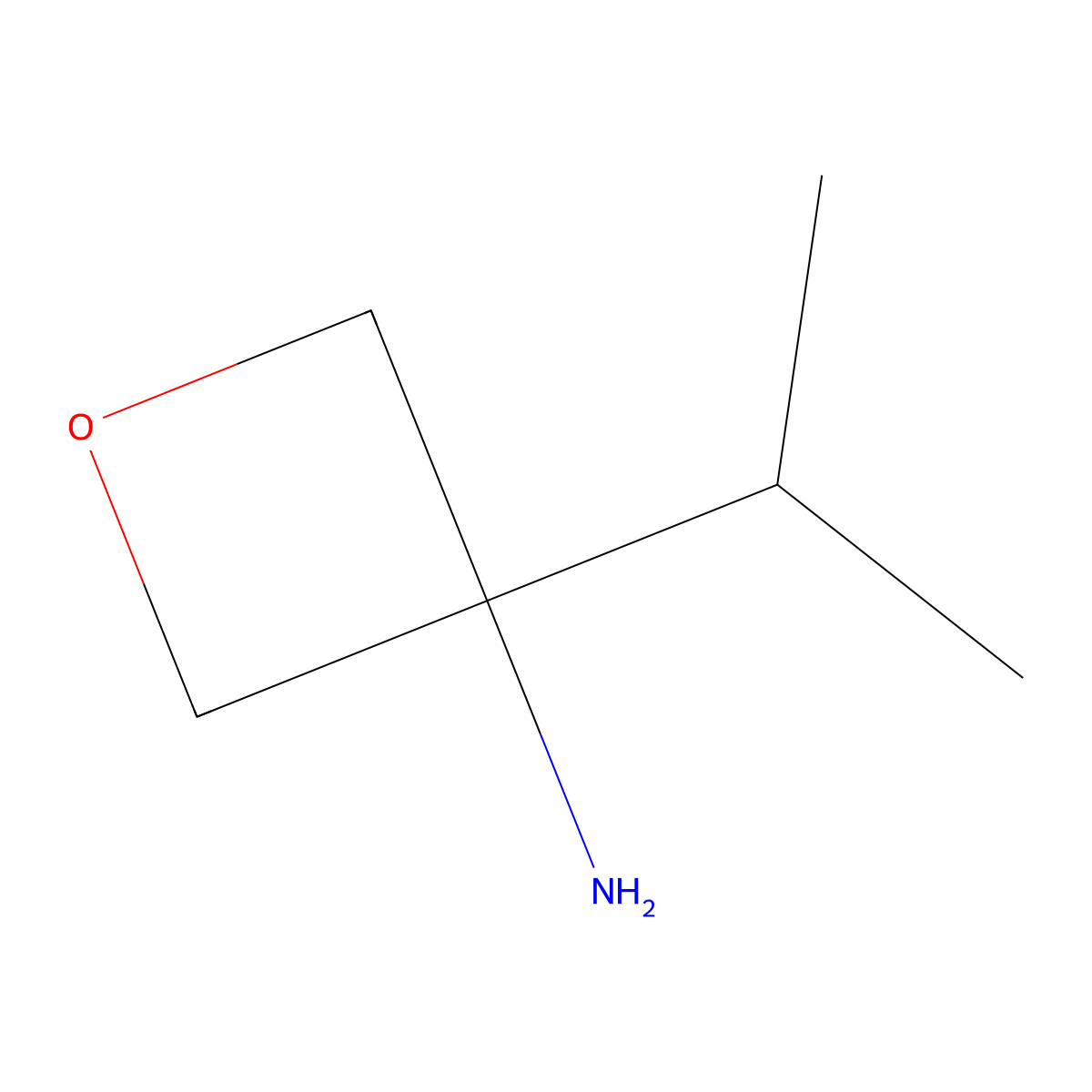 3-Isopropyloxetan-3-amine molecular structure, CAS 1447958-41-9