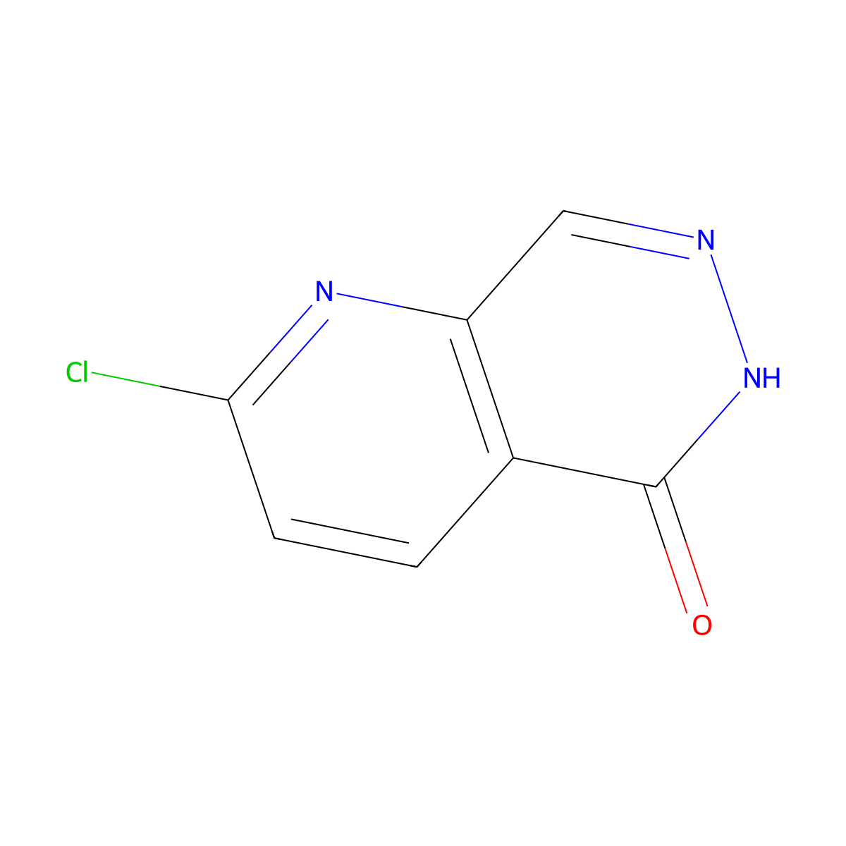 2-Chloropyrido[2,3-d]pyridazin-5(6H)-one molecular structure, CAS 1447958-87-3