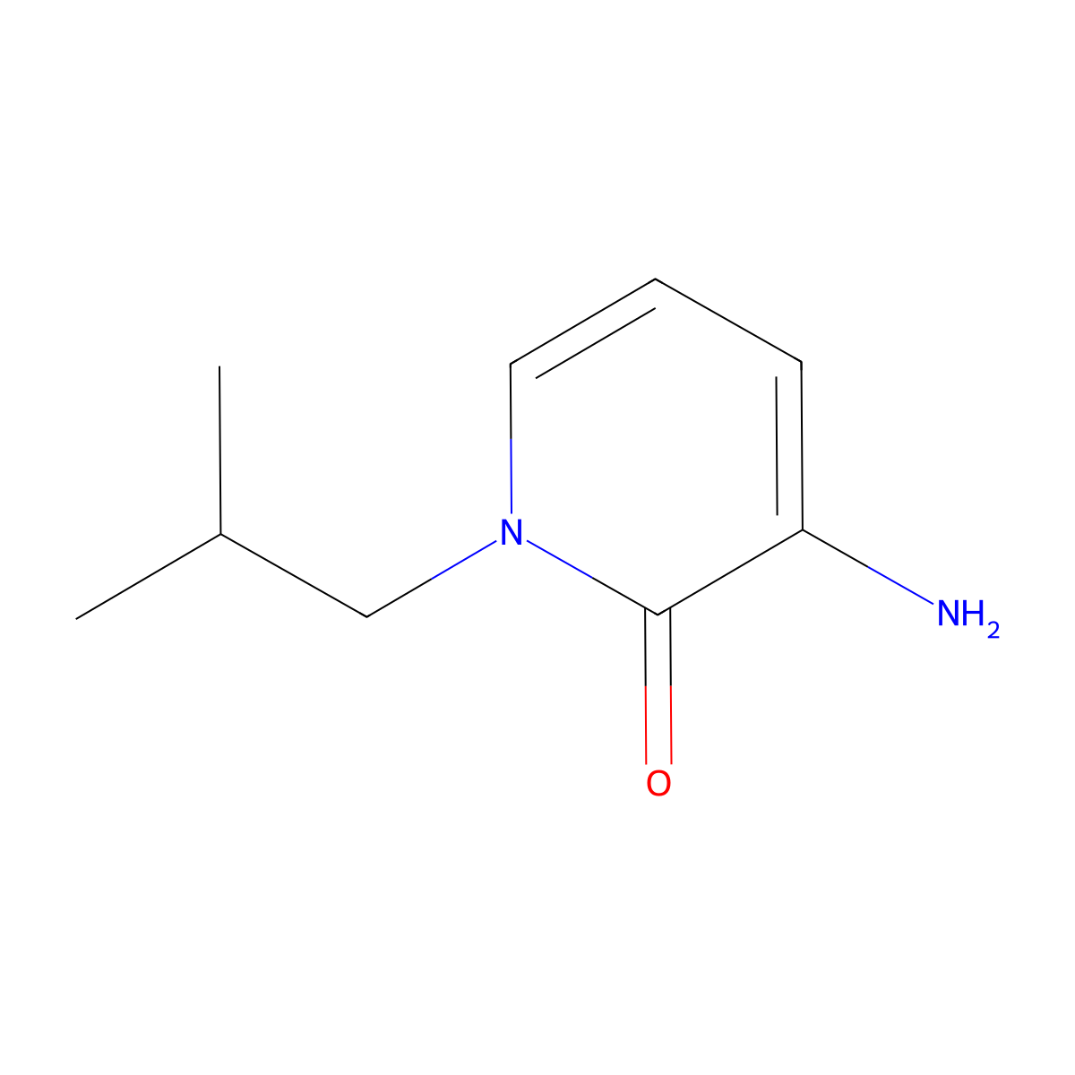 3-Amino-1-isobutylpyridin-2(1H)-one molecular structure, CAS 1447959-09-2