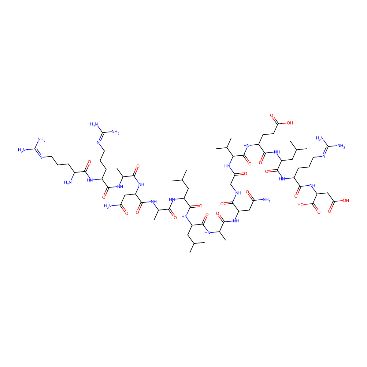 H-Arg-arg-ala-asn-ala-leu-leu-ala-asn-gly-val-glu-leu-arg-asp-OH molecular structure, CAS 144796-71-4