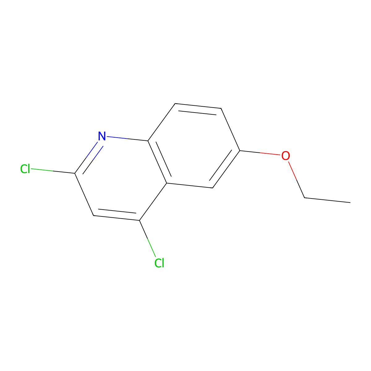 2,4-Dichloro-6-ethoxyquinoline molecular structure, CAS 1447960-17-9