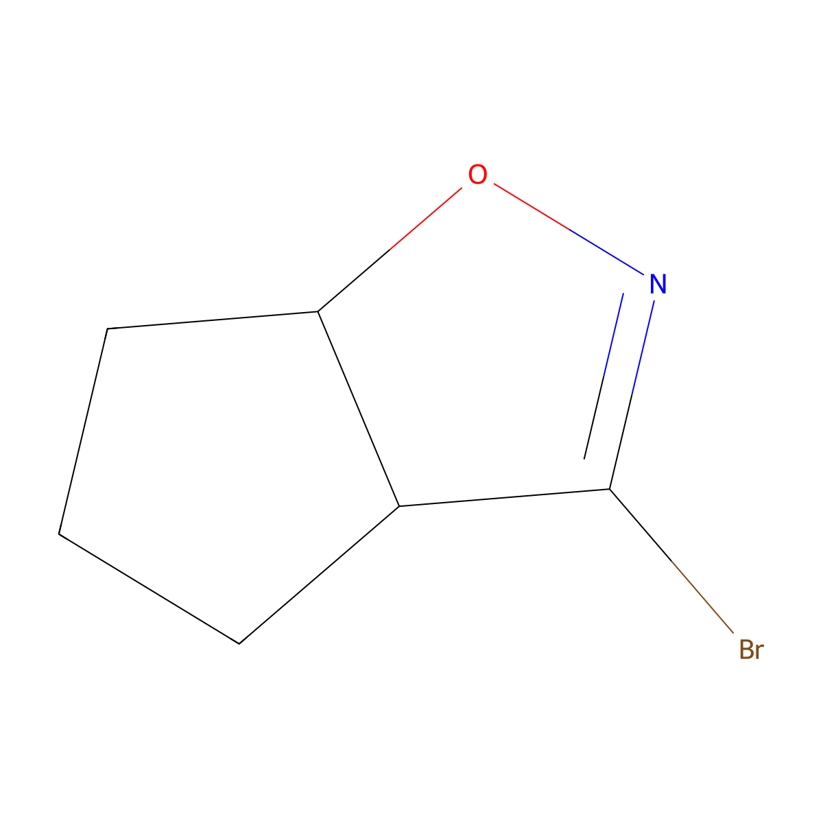3-Bromo-4,5,6,6a-tetrahydro-3aH-cyclopenta[d]isoxazole molecular structure, CAS 1447960-24-8