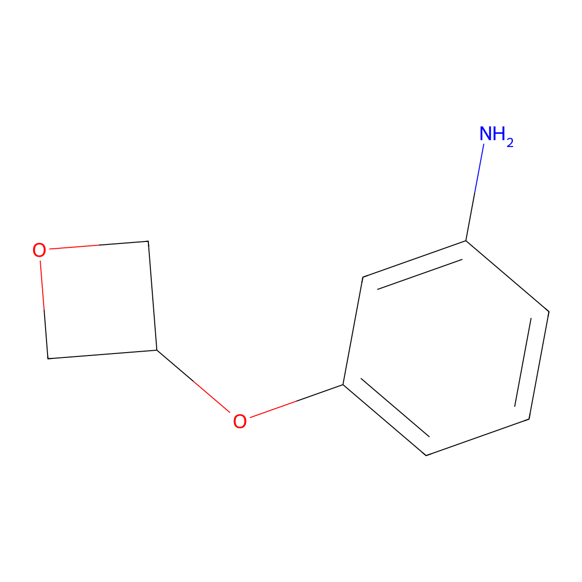 3-(Oxetan-3-yloxy)aniline molecular structure, CAS 1447962-24-4