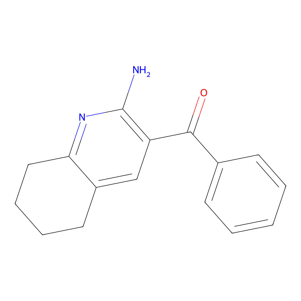 3-Benzoyl-5,6,7,8-tetrahydroquinolin-2-amine molecular structure, CAS 1447962-29-9