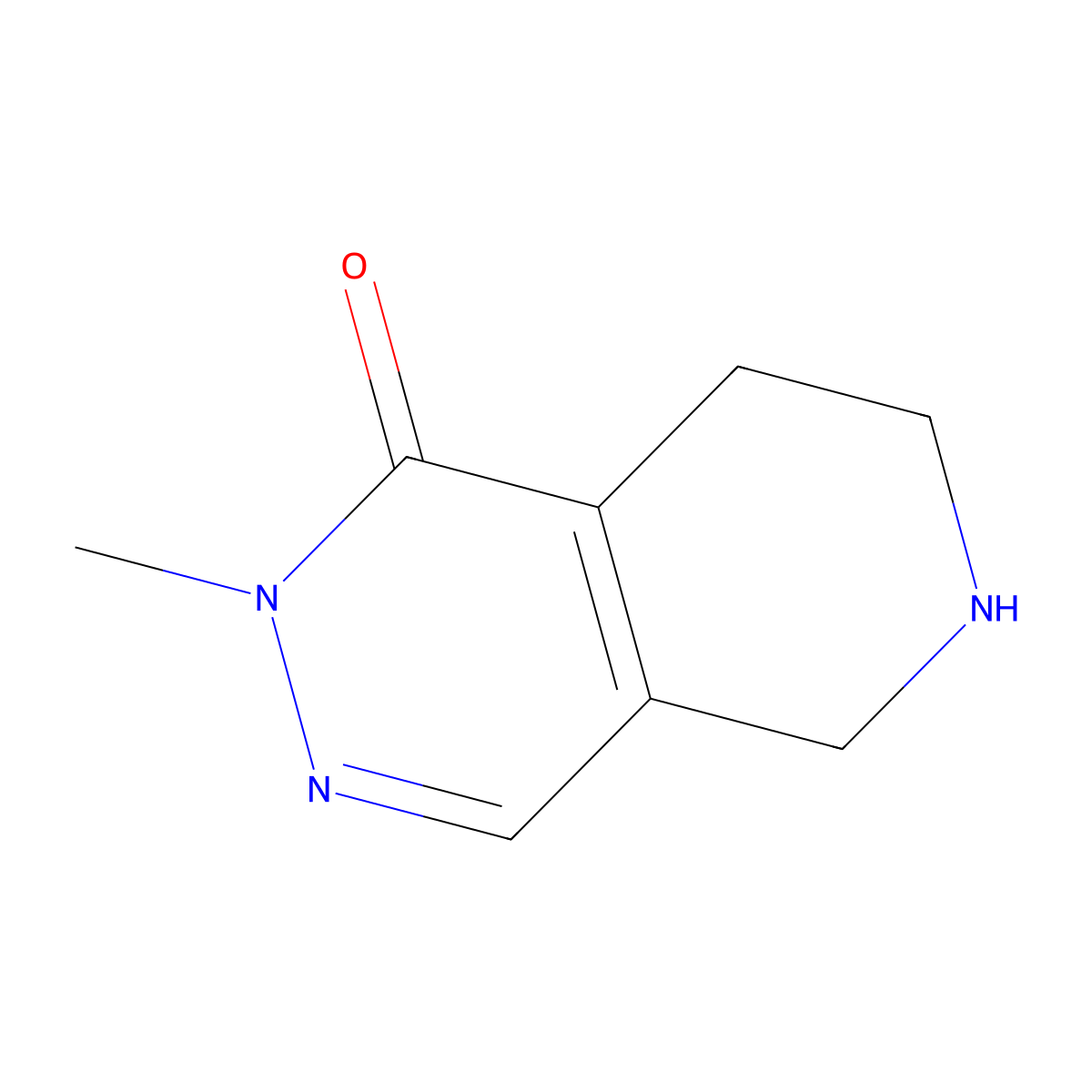 2-Methyl-5,6,7,8-tetrahydropyrido[3,4-d]pyridazin-1(2H)-one molecular structure, CAS 1447962-40-4