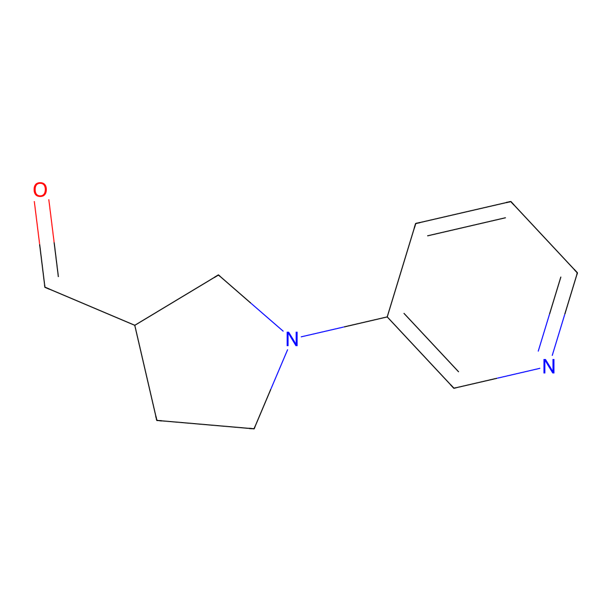 1-(Pyridin-3-yl)pyrrolidine-3-carbaldehyde molecular structure, CAS 1447963-28-1