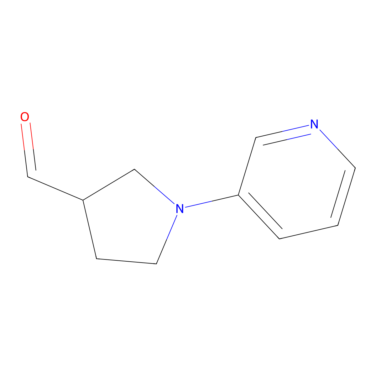 1-(Pyridin-3-yl)pyrrolidine-3-carbaldehyde molecular structure, CAS 1447963-28-1