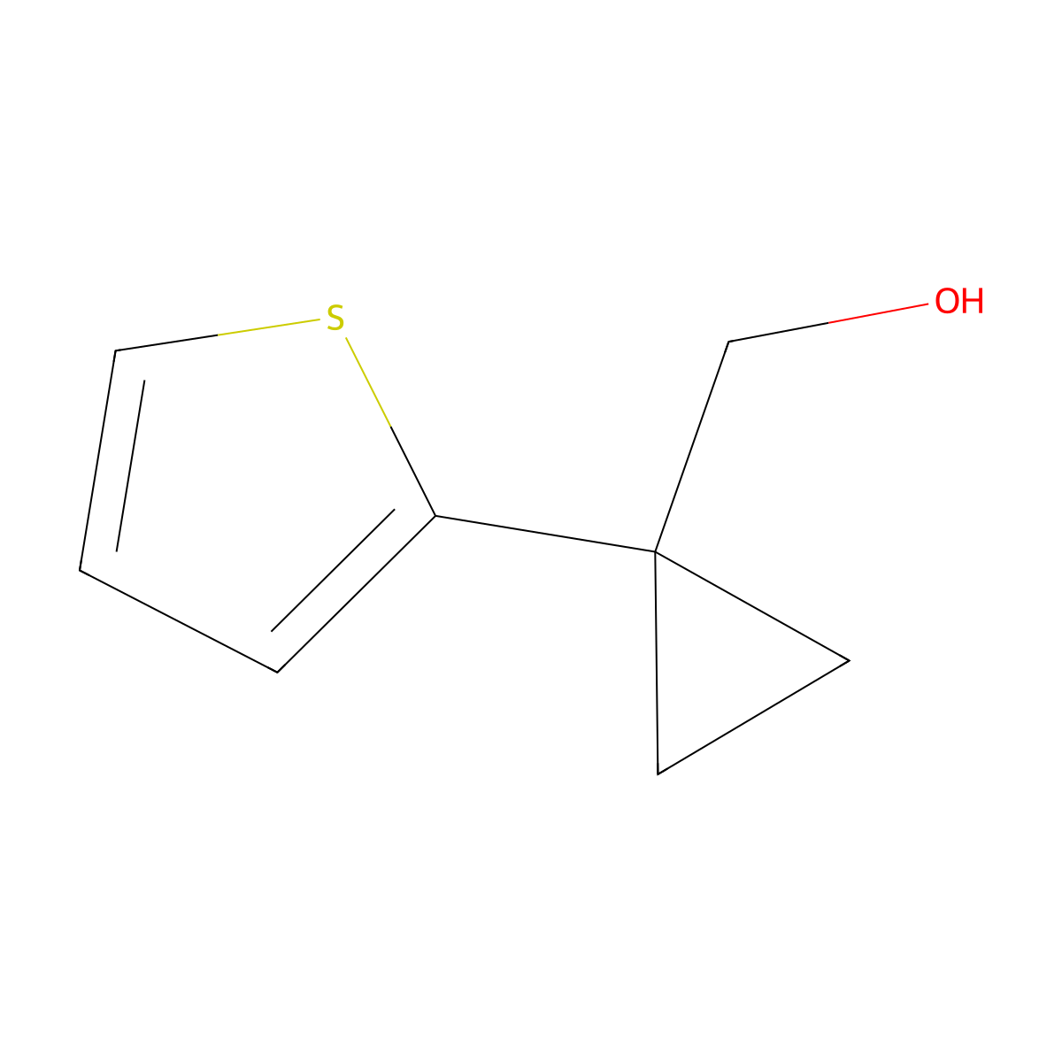 [1-(2-Thienyl)cyclopropyl]methanol molecular structure, CAS 1447963-30-5