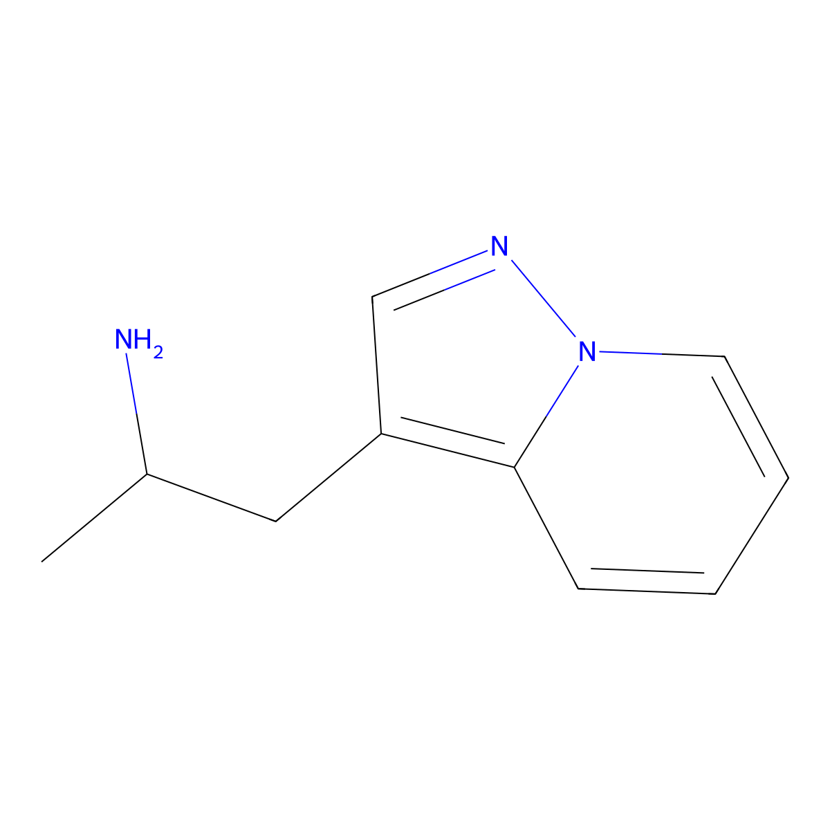 (1-Methyl-2-pyrazolo[1,5-a]pyridin-3-ylethyl)amine molecular structure, CAS 1447963-42-9