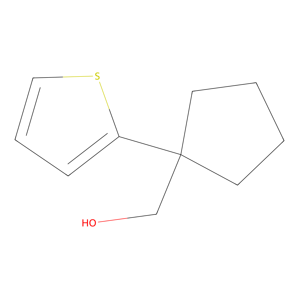 [1-(2-Thienyl)cyclopentyl]methanol molecular structure, CAS 1447964-54-6
