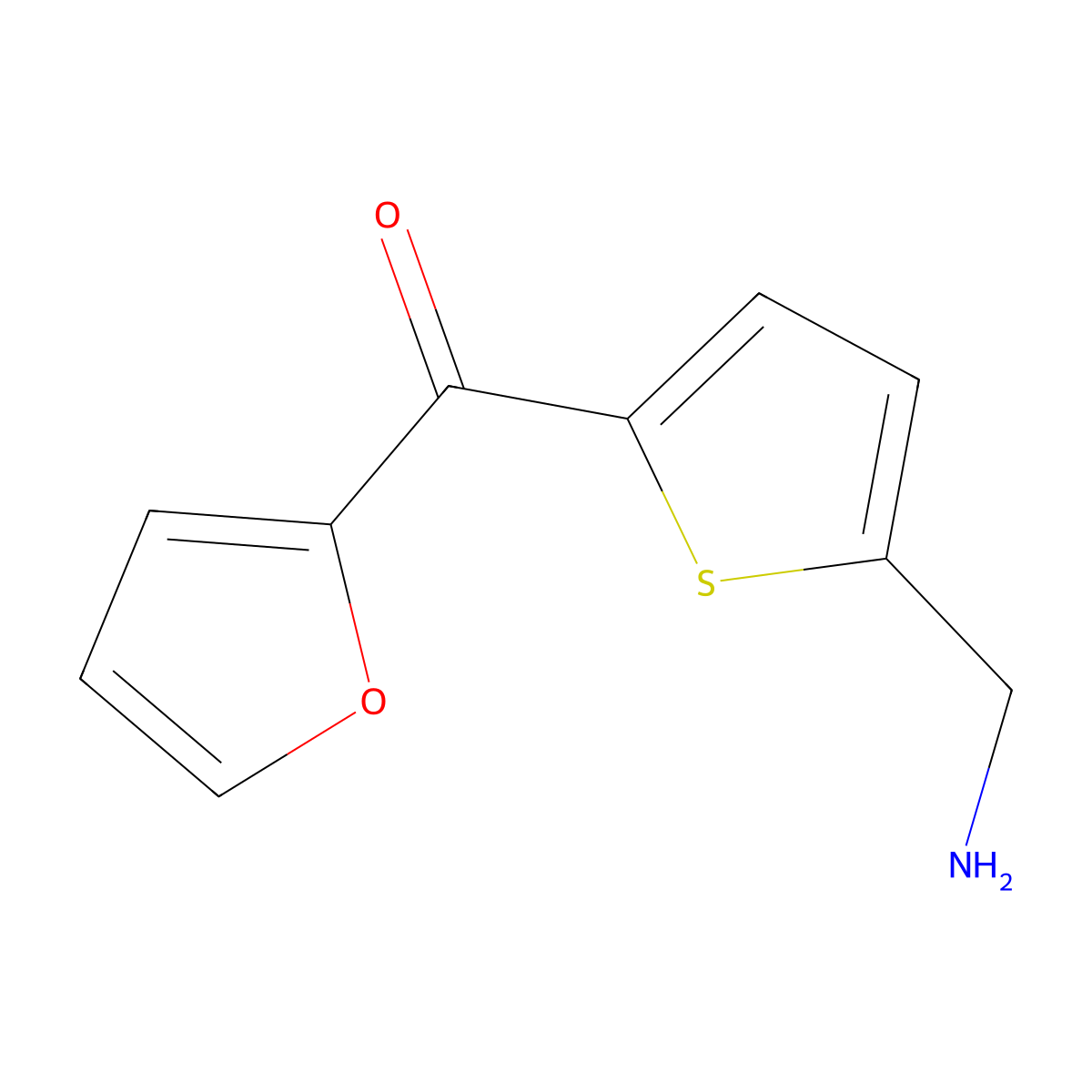 [5-(Furan-2-carbonyl)thiophen-2-yl]methanamine molecular structure, CAS 1447964-75-1