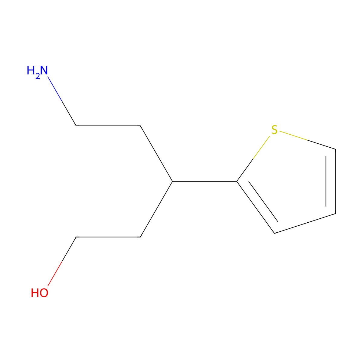 5-Amino-3-(2-thienyl)pentan-1-ol molecular structure, CAS 1447964-78-4