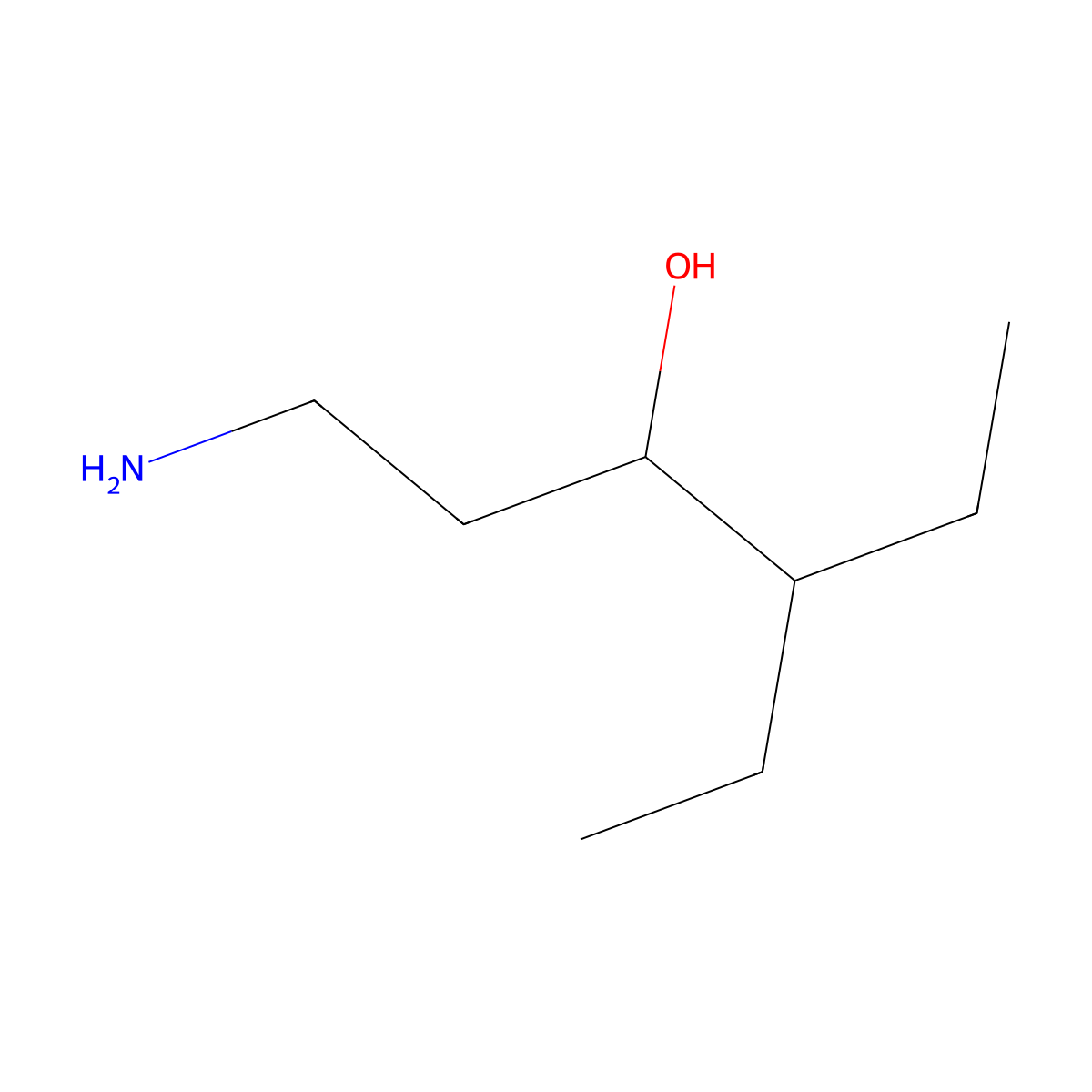 1-Amino-4-ethylhexan-3-ol molecular structure, CAS 1447965-83-4