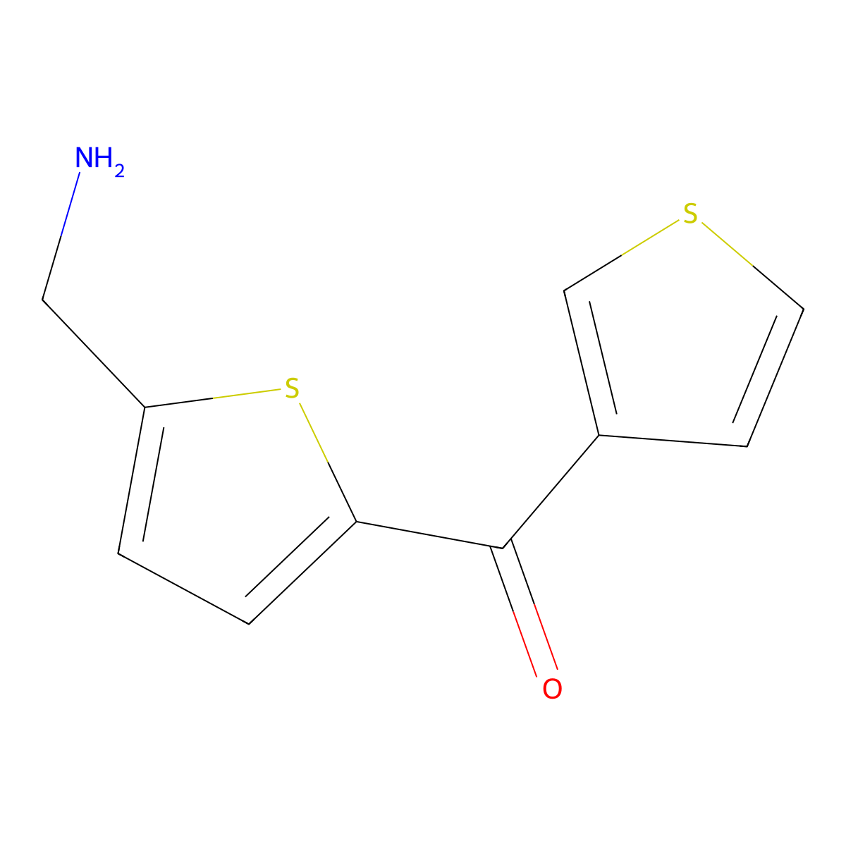 [5-(Thiophene-3-carbonyl)thiophen-2-yl]methanamine molecular structure, CAS 1447965-84-5