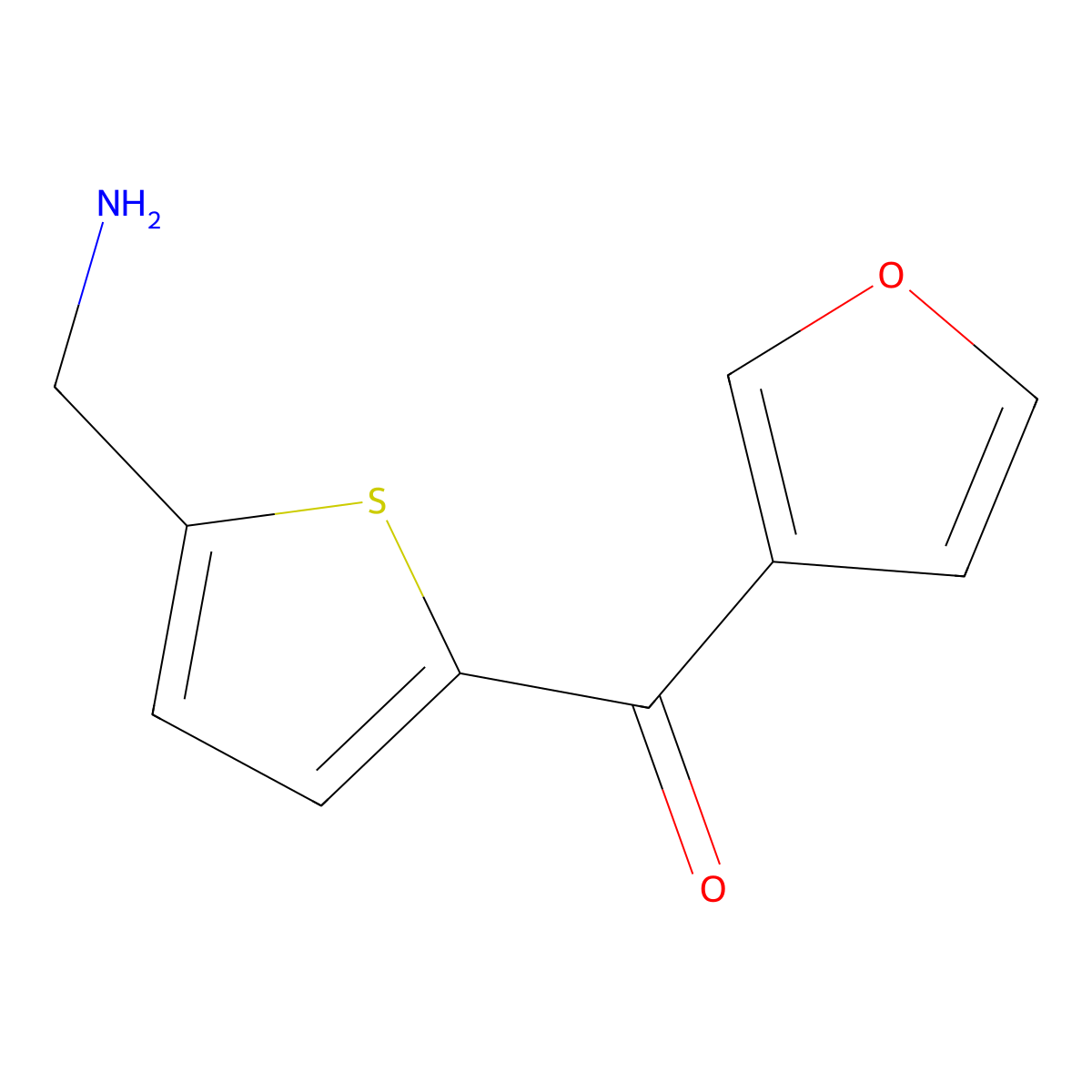 [5-(Furan-3-carbonyl)thiophen-2-yl]methanamine molecular structure, CAS 1447965-97-0