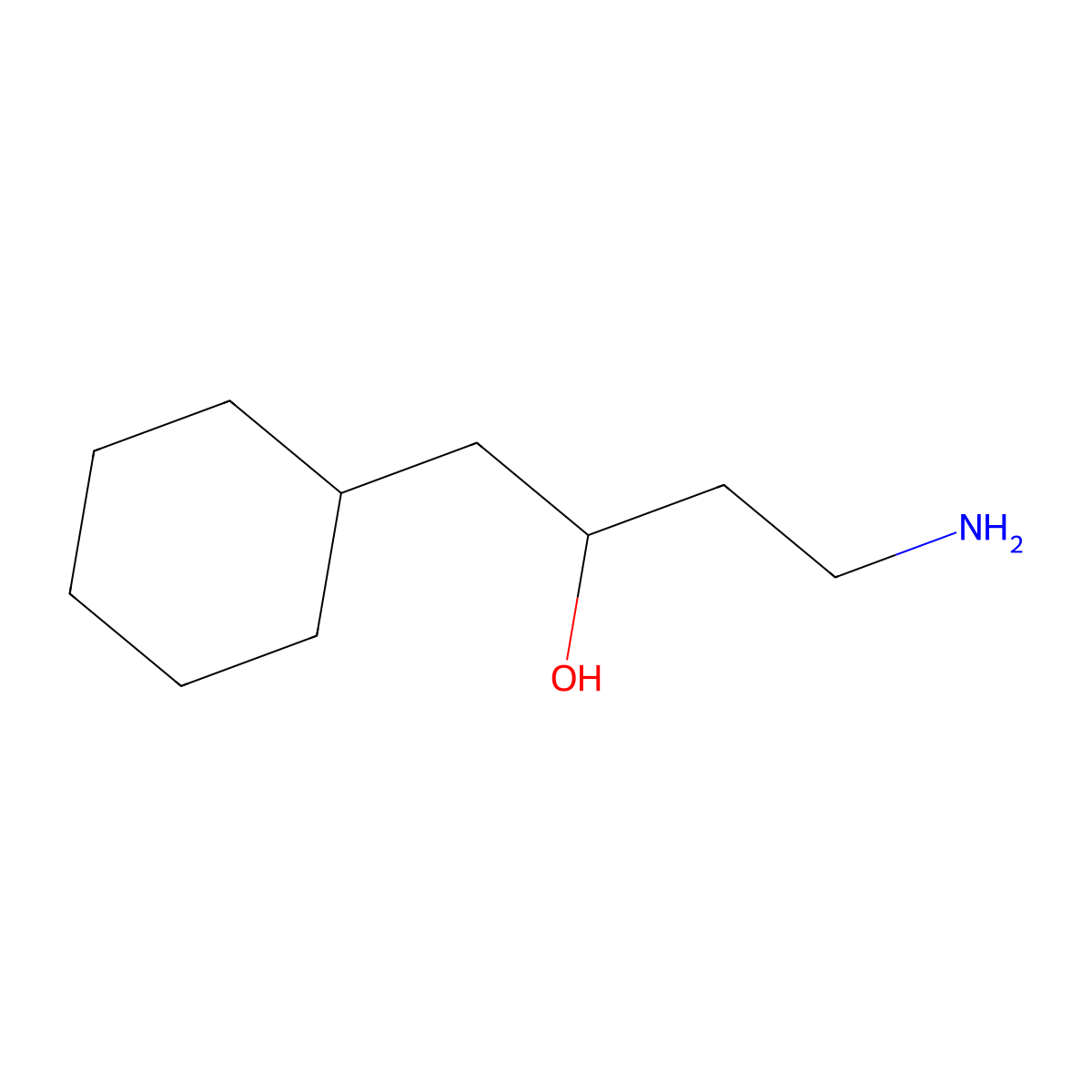 4-Amino-1-cyclohexylbutan-2-ol molecular structure, CAS 1447966-20-2