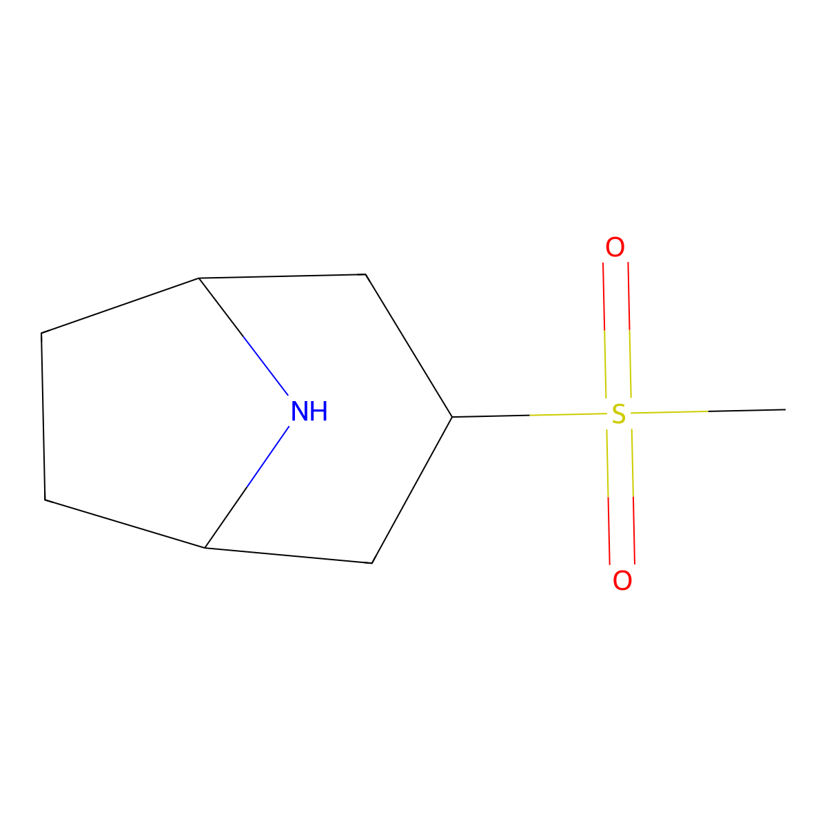 3-Methanesulfonyl-8-azabicyclo[3.2.1]octane molecular structure, CAS 1447967-02-3