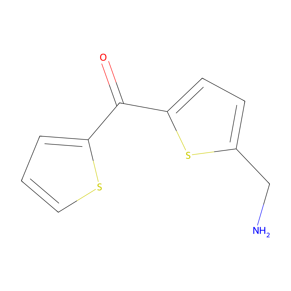 [5-(Thiophene-2-carbonyl)thiophen-2-yl]methanamine molecular structure, CAS 1447967-05-6