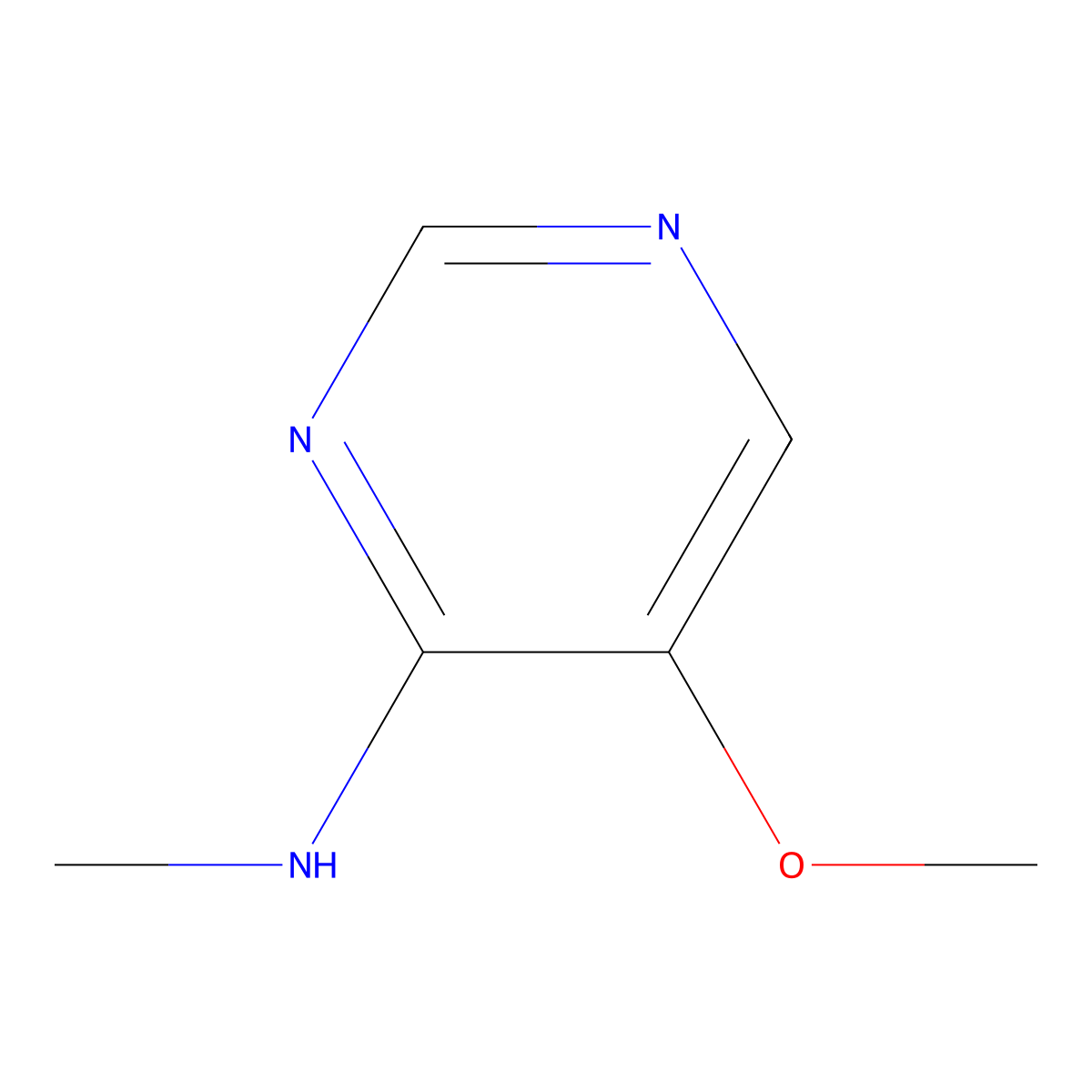 5-methoxy-N-methylpyrimidin-4-amine molecular structure, CAS 1447967-24-9