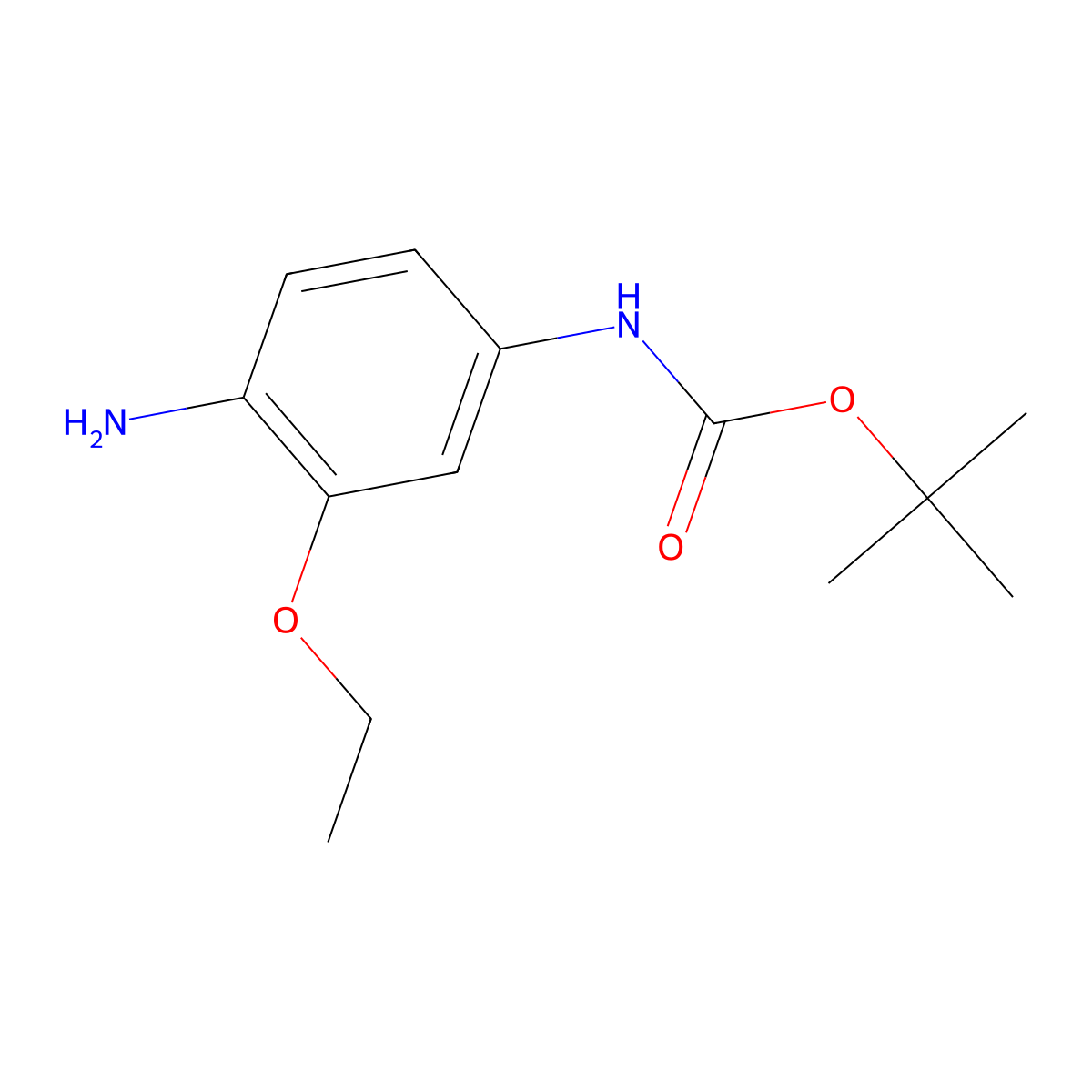 tert-Butyl N-(4-amino-3-ethoxyphenyl)carbamate molecular structure, CAS 1447971-93-8