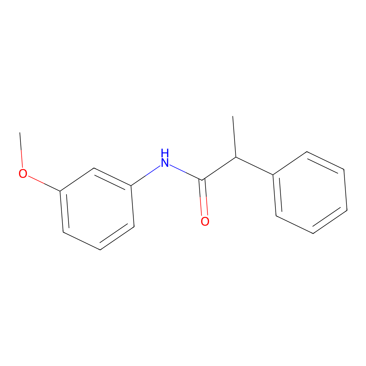 N-(3-methoxyphenyl)-2-phenylpropanamide molecular structure, CAS 1447972-64-6