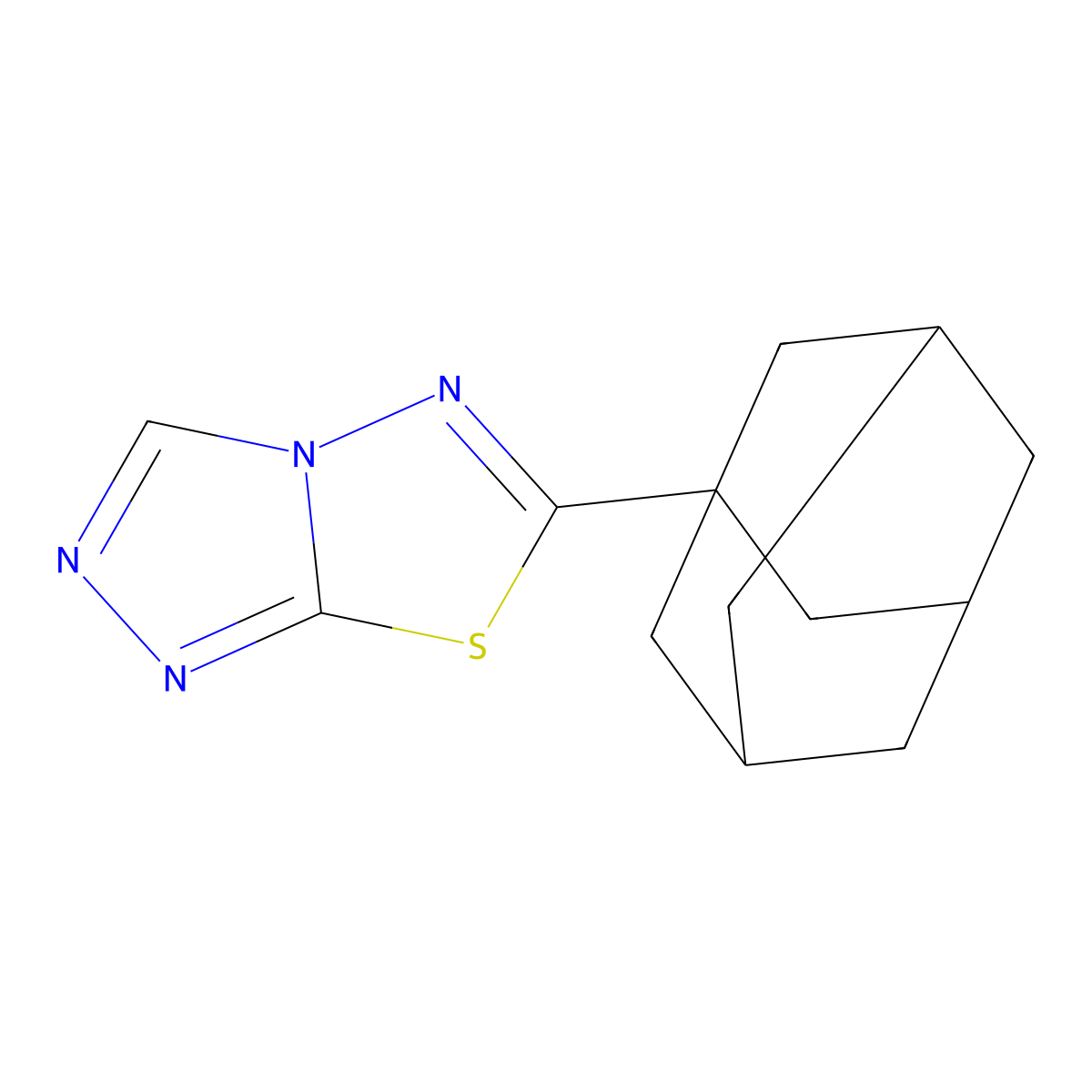 6-(1-Adamantyl)[1,2,4]triazolo[3,4-b][1,3,4]thiadiazole molecular structure, CAS 1447972-65-7