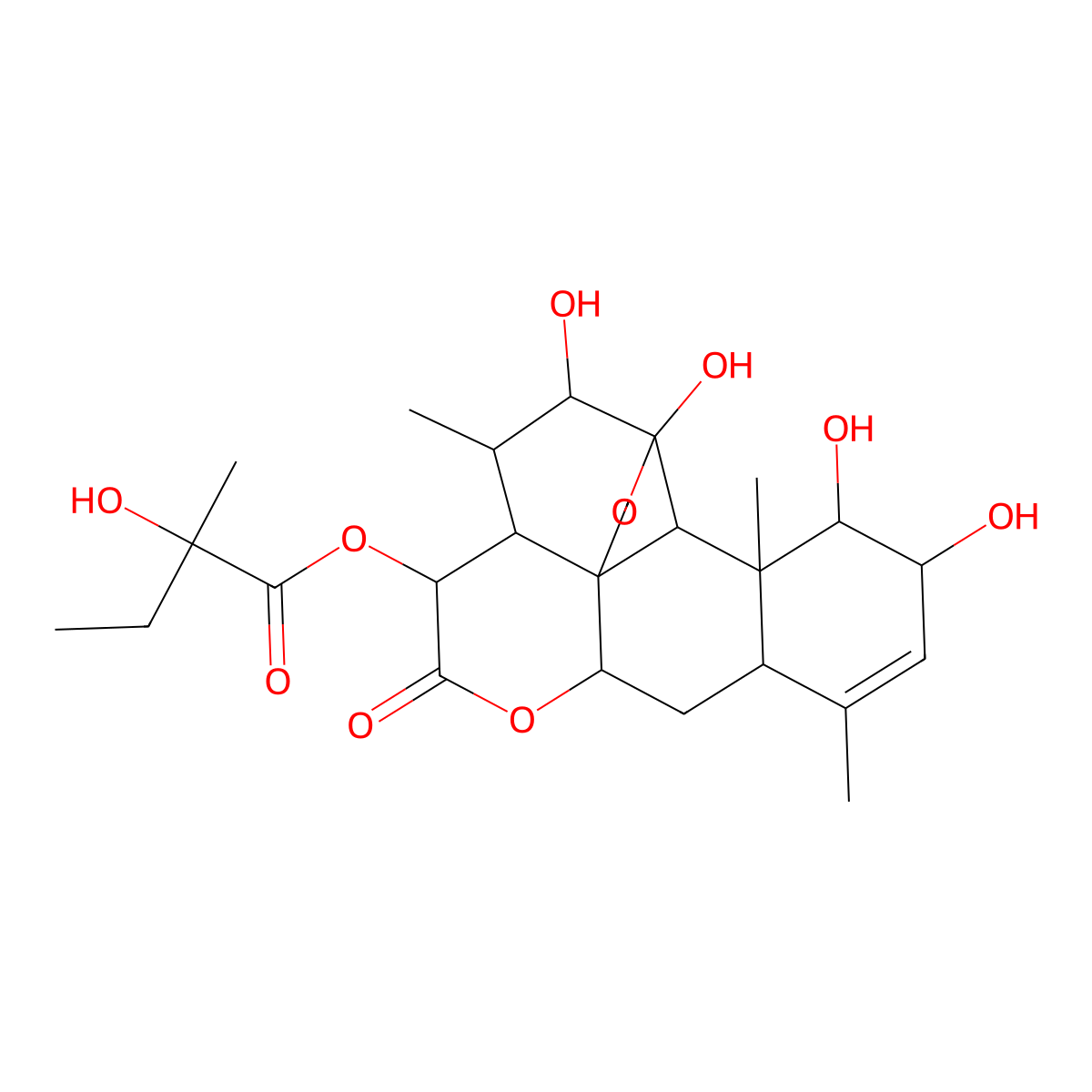 Glaucarubin molecular structure, CAS 1448-23-3