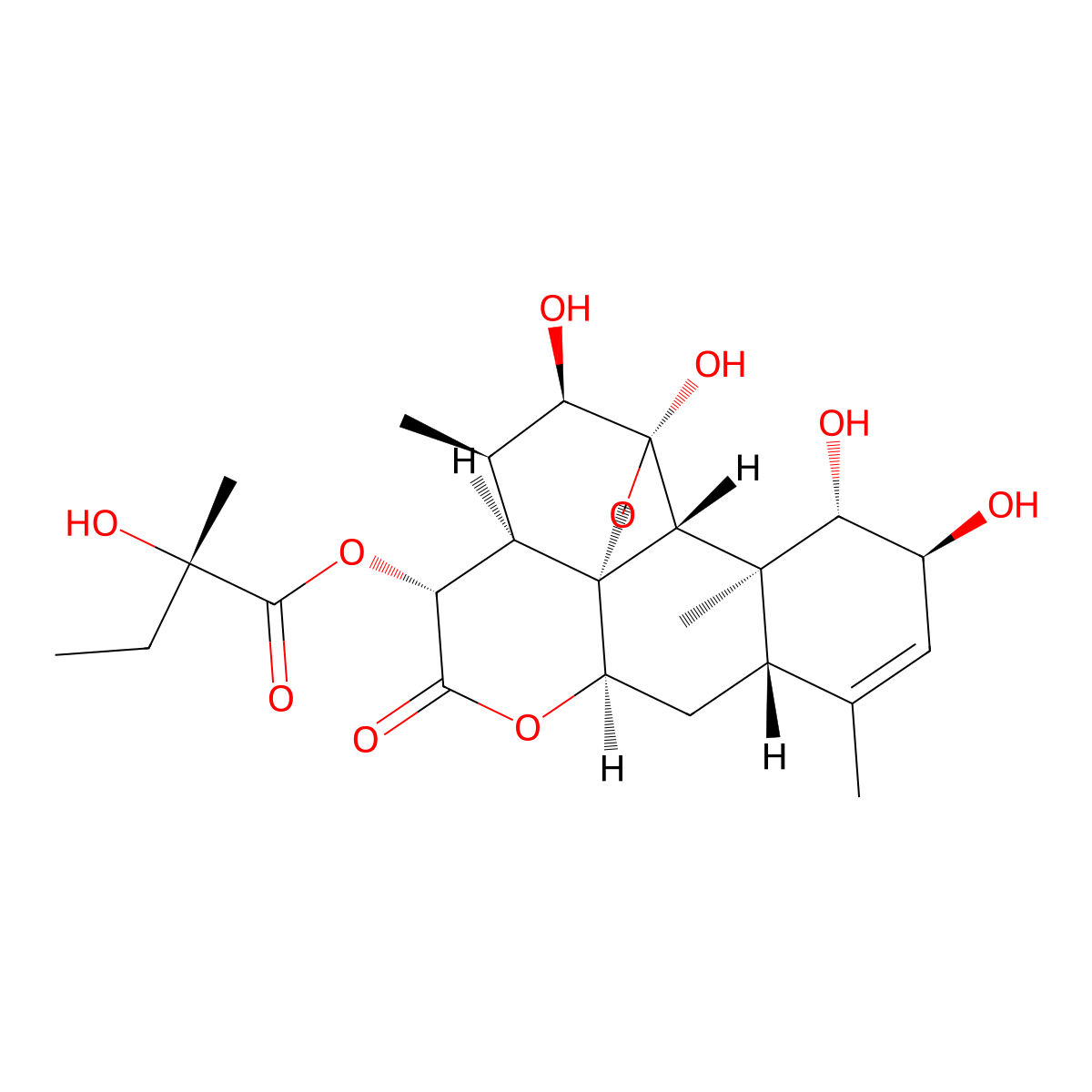 Glaucarubin molecular structure, CAS 1448-23-3