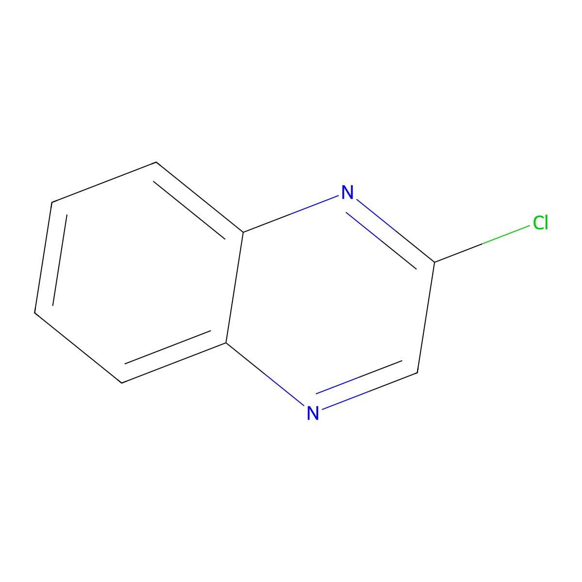 2-Chloroquinoxaline molecular structure, CAS 1448-87-9