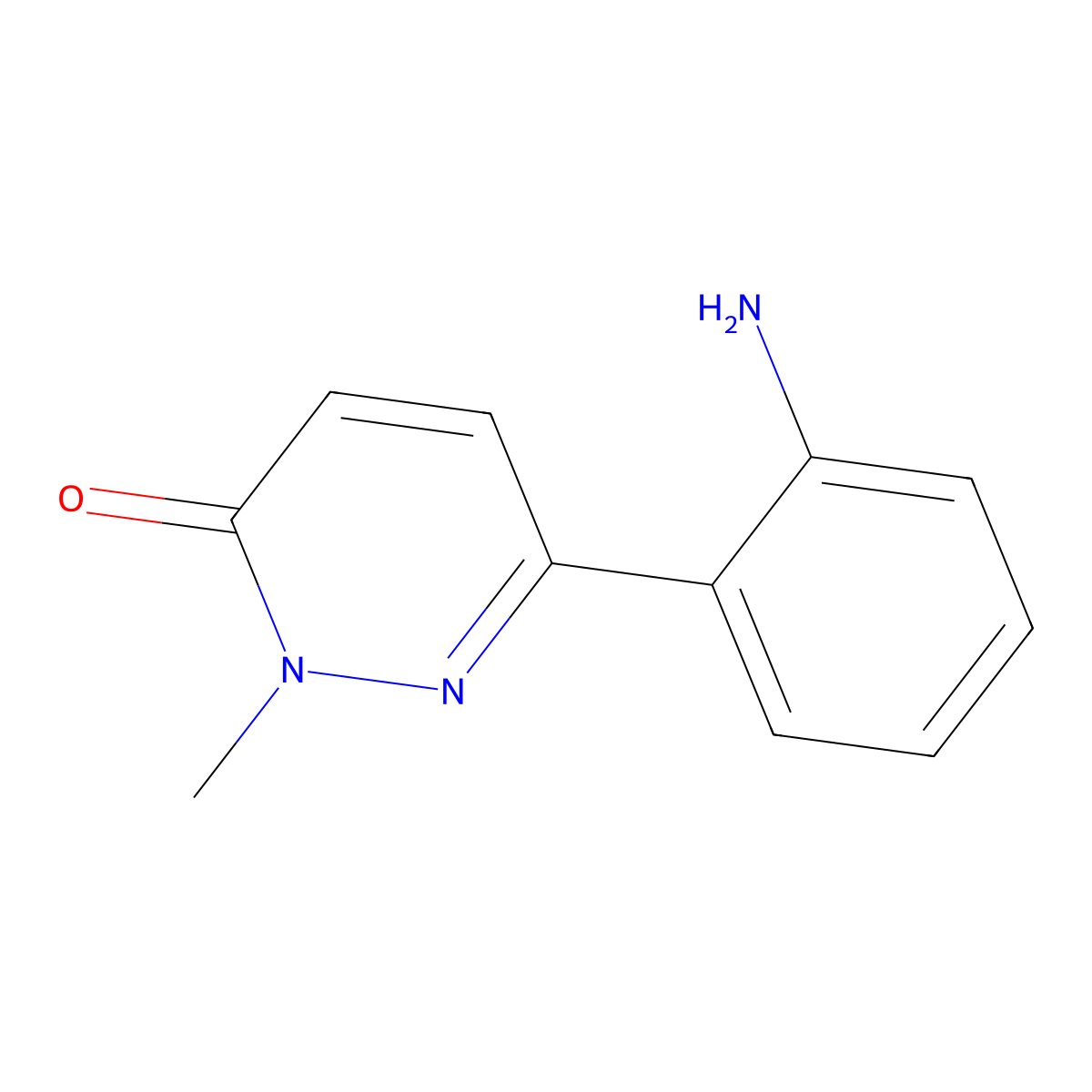 6-(2-Aminophenyl)-2-methyl-2,3-dihydropyridazin-3-one molecular structure, CAS 1448027-35-7