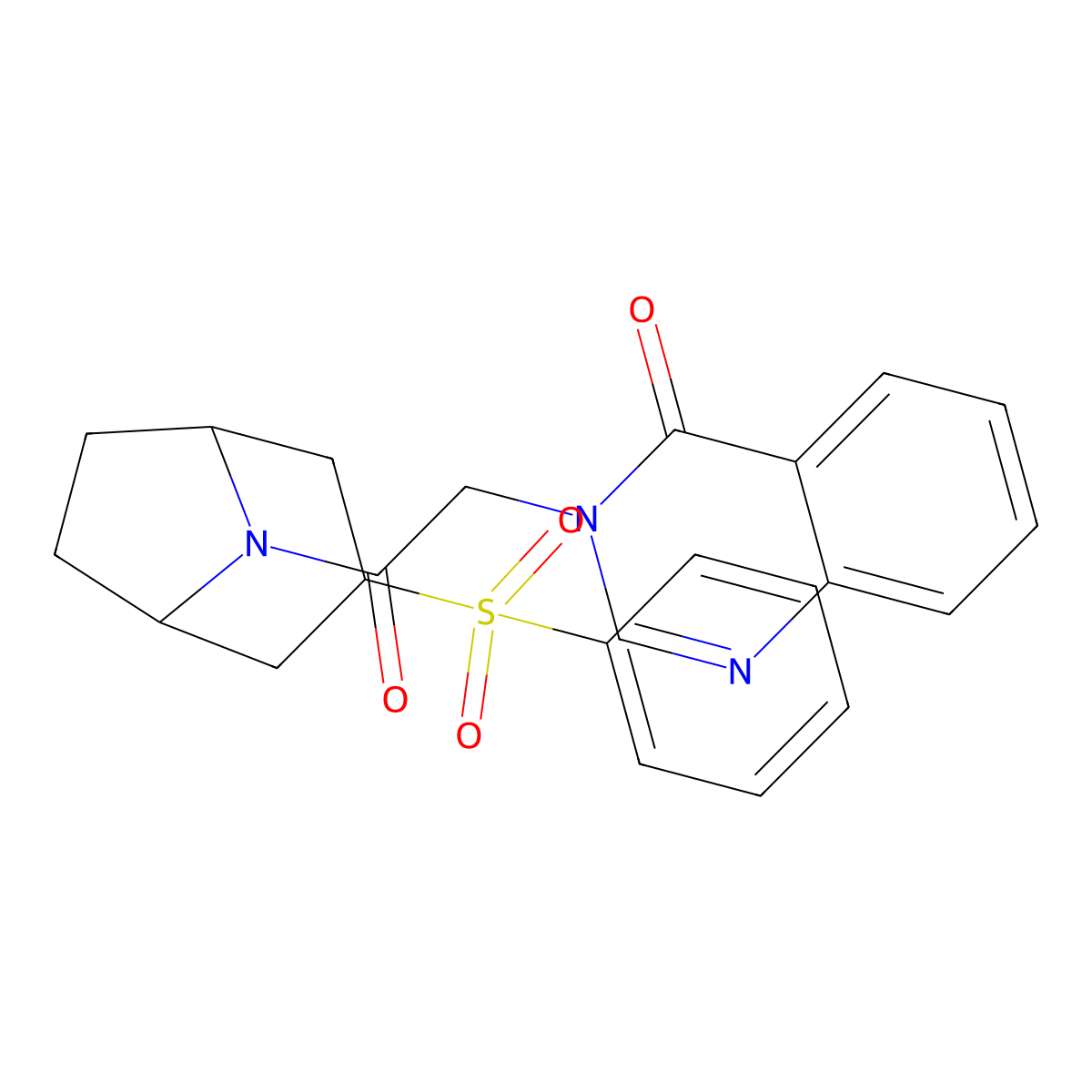 3-(2-oxo-2-((1R,5S)-3-(phenylsulfonyl)-8-azabicyclo[3.2.1]octan-8-yl)ethyl)quinazolin-4(3H)-one molecular structure, CAS 1448027-53-9